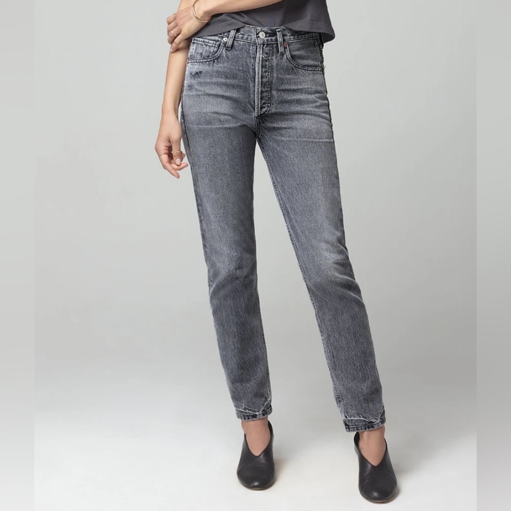 Citizens of Humanity Charlotte Straight Jeans 31 Grey